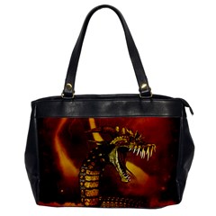 Awesome Dinosaur, Konda In The Night Oversize Office Handbag by FantasyWorld7