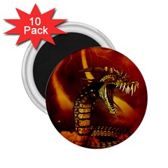 Awesome Dinosaur, Konda In The Night 2 25  Magnets (10 Pack)  by FantasyWorld7