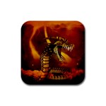 Awesome Dinosaur, Konda In The Night Rubber Square Coaster (4 pack)  Front