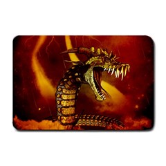 Awesome Dinosaur, Konda In The Night Small Doormat  by FantasyWorld7