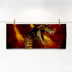 Awesome Dinosaur, Konda In The Night Hand Towel by FantasyWorld7