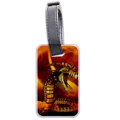 Awesome Dinosaur, Konda In The Night Luggage Tags (two Sides) by FantasyWorld7