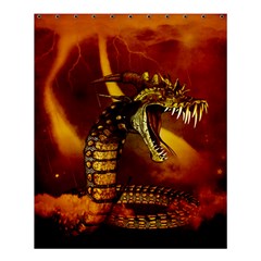 Awesome Dinosaur, Konda In The Night Shower Curtain 60  X 72  (medium)  by FantasyWorld7