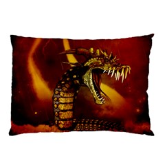 Awesome Dinosaur, Konda In The Night Pillow Case (two Sides) by FantasyWorld7