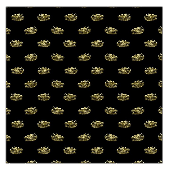 Dragon Head Motif Pattern Design Large Satin Scarf (Square)