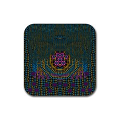 The  Only Way To Freedom And Dignity Ornate Rubber Coaster (square)  by pepitasart