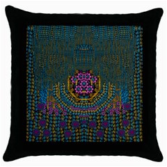 The  Only Way To Freedom And Dignity Ornate Throw Pillow Case (black) by pepitasart