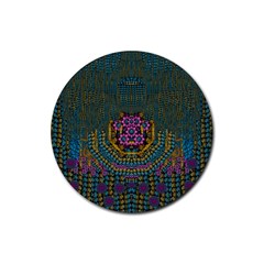 The  Only Way To Freedom And Dignity Ornate Rubber Round Coaster (4 Pack)  by pepitasart