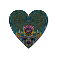 The  Only Way To Freedom And Dignity Ornate Heart Magnet by pepitasart