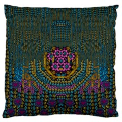 The  Only Way To Freedom And Dignity Ornate Large Cushion Case (one Side) by pepitasart