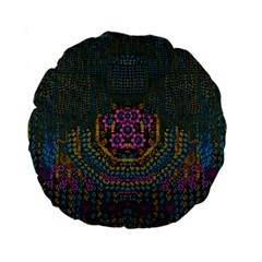 The  Only Way To Freedom And Dignity Ornate Standard 15  Premium Round Cushions by pepitasart