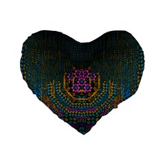 The  Only Way To Freedom And Dignity Ornate Standard 16  Premium Heart Shape Cushions by pepitasart