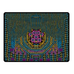 The  Only Way To Freedom And Dignity Ornate Double Sided Fleece Blanket (small)  by pepitasart