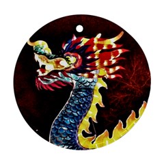 Dragon Lights Main Dragon Ornament (round) by Riverwoman