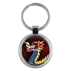 Dragon Lights Main Dragon Key Chains (round)  by Riverwoman