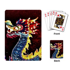 Dragon Lights Main Dragon Playing Cards Single Design by Riverwoman