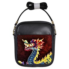 Dragon Lights Main Dragon Girls Sling Bag by Riverwoman