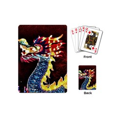 Dragon Lights Main Dragon Playing Cards (mini) by Riverwoman