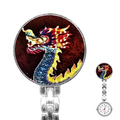 Dragon Lights Main Dragon Stainless Steel Nurses Watch by Riverwoman