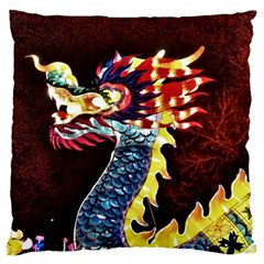 Dragon Lights Main Dragon Standard Flano Cushion Case (one Side) by Riverwoman