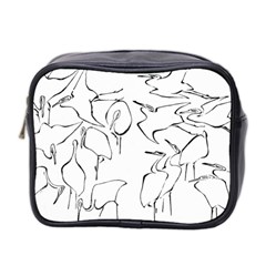 Katsushika Hokusai, Egrets From Quick Lessons In Simplified Drawing Mini Toiletries Bag (two Sides) by Valentinaart