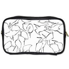 Katsushika Hokusai, Egrets From Quick Lessons In Simplified Drawing Toiletries Bag (one Side) by Valentinaart