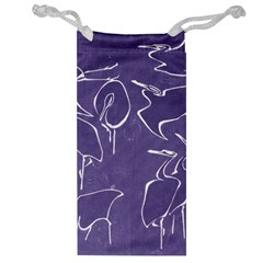 Katsushika Hokusai, Egrets From Quick Lessons In Simplified Drawing Jewelry Bag by Valentinaart