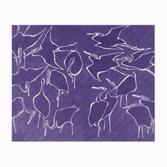 Katsushika Hokusai, Egrets From Quick Lessons In Simplified Drawing Small Glasses Cloth (2-side) by Valentinaart