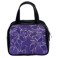 Katsushika Hokusai, Egrets From Quick Lessons In Simplified Drawing Classic Handbag (two Sides) by Valentinaart