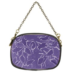 Katsushika Hokusai, Egrets From Quick Lessons In Simplified Drawing Chain Purse (one Side) by Valentinaart