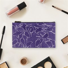 Katsushika Hokusai, Egrets From Quick Lessons In Simplified Drawing Cosmetic Bag (small) by Valentinaart