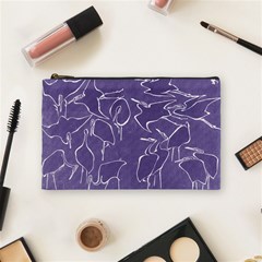 Katsushika Hokusai, Egrets From Quick Lessons In Simplified Drawing Cosmetic Bag (medium) by Valentinaart