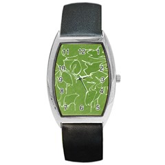 Katsushika Hokusai, Egrets From Quick Lessons In Simplified Drawing Barrel Style Metal Watch by Valentinaart