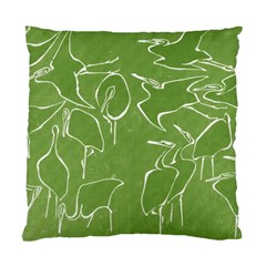 Katsushika Hokusai, Egrets From Quick Lessons In Simplified Drawing Standard Cushion Case (one Side) by Valentinaart