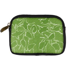 Katsushika Hokusai, Egrets From Quick Lessons In Simplified Drawing Digital Camera Leather Case by Valentinaart