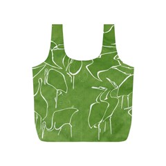 Katsushika Hokusai, Egrets From Quick Lessons In Simplified Drawing Full Print Recycle Bag (s) by Valentinaart