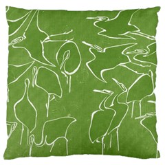 Katsushika Hokusai, Egrets From Quick Lessons In Simplified Drawing Standard Flano Cushion Case (two Sides) by Valentinaart