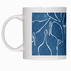 Katsushika Hokusai, Egrets From Quick Lessons In Simplified Drawing White Mugs by Valentinaart