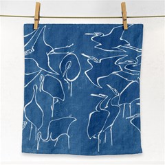 Katsushika Hokusai, Egrets From Quick Lessons In Simplified Drawing Face Towel by Valentinaart