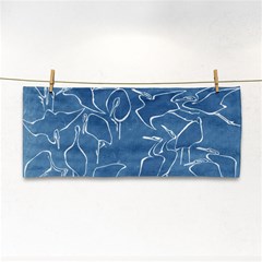 Katsushika Hokusai, Egrets From Quick Lessons In Simplified Drawing Hand Towel by Valentinaart