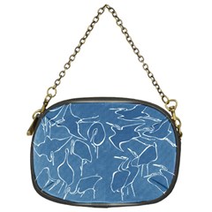 Katsushika Hokusai, Egrets From Quick Lessons In Simplified Drawing Chain Purse (one Side) by Valentinaart