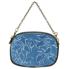 Katsushika Hokusai, Egrets From Quick Lessons In Simplified Drawing Chain Purse (two Sides) by Valentinaart