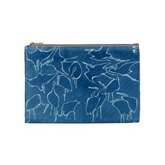 Katsushika Hokusai, Egrets From Quick Lessons In Simplified Drawing Cosmetic Bag (medium) by Valentinaart