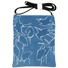 Katsushika Hokusai, Egrets From Quick Lessons In Simplified Drawing Shoulder Sling Bag by Valentinaart