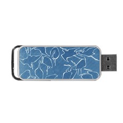 Katsushika Hokusai, Egrets From Quick Lessons In Simplified Drawing Portable Usb Flash (one Side) by Valentinaart