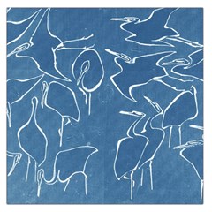 Katsushika Hokusai, Egrets From Quick Lessons In Simplified Drawing Large Satin Scarf (square) by Valentinaart