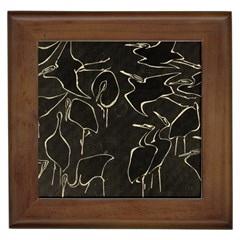 Katsushika Hokusai, Egrets From Quick Lessons In Simplified Drawing Framed Tiles by Valentinaart