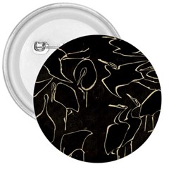 Katsushika Hokusai, Egrets From Quick Lessons In Simplified Drawing 3  Buttons by Valentinaart