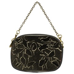 Katsushika Hokusai, Egrets From Quick Lessons In Simplified Drawing Chain Purse (one Side) by Valentinaart