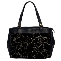 Katsushika Hokusai, Egrets From Quick Lessons In Simplified Drawing Oversize Office Handbag by Valentinaart